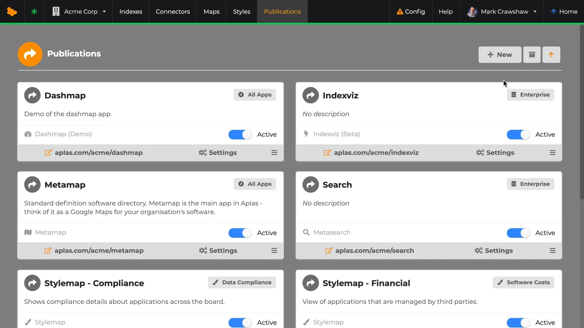 An overview of the Aplas metadata pipeline