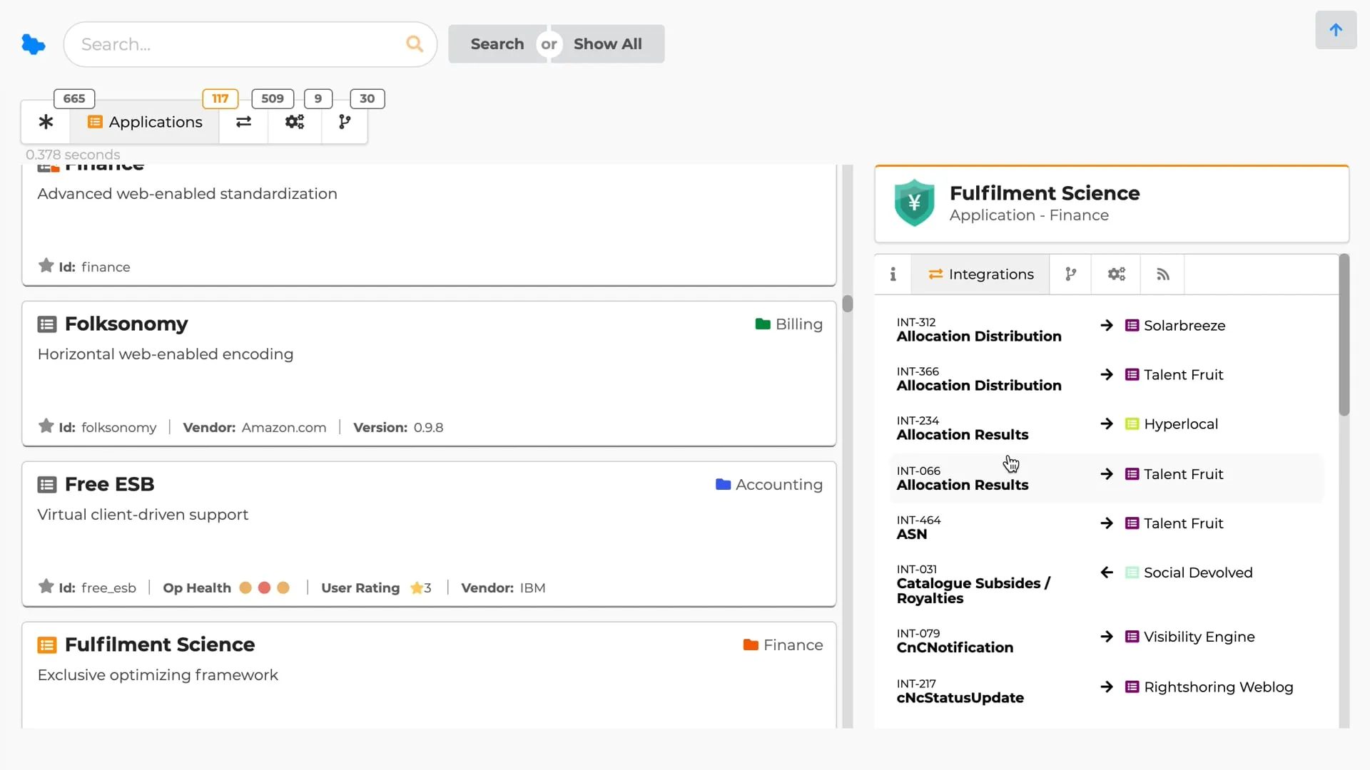The metasearch publication interface