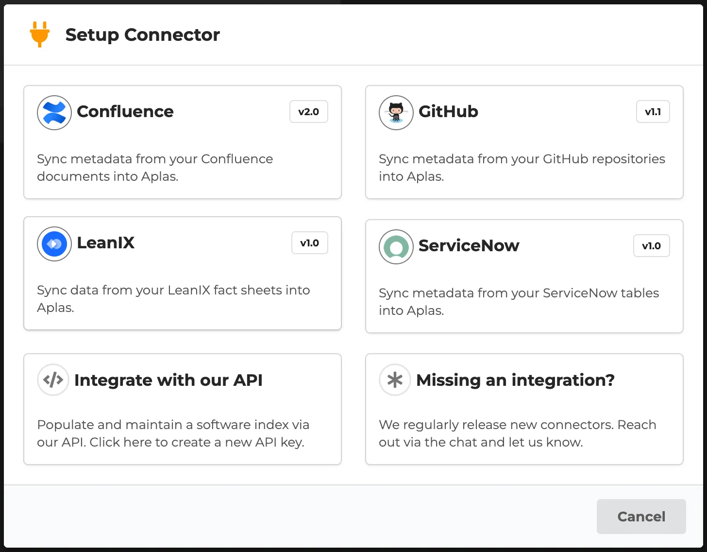 Aplas new connector form